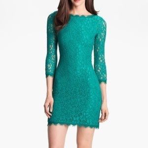 DVF lace dress